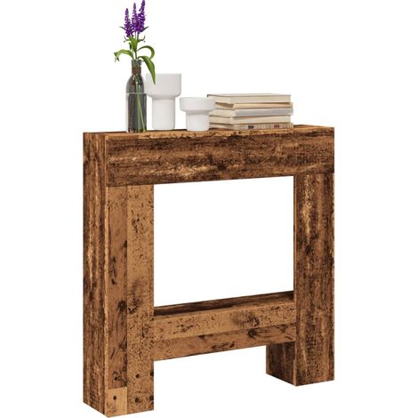 Kaminumrandung Altholz-Optik 81x18x82 cm Holzwerkstoff