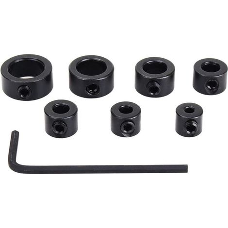Bohrtiefenanschläge, 7 Stück Bohrtiefenanschläge Bohreranschläge mit Inbusschlüssel (3-12 mm) (1/5)