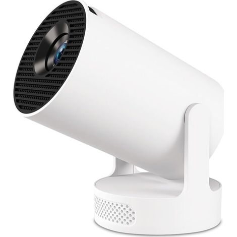 HY300 Ultra-Mini Projector, Portable, 180 Degrees, Wi-Fi 6 5G, Bluetooth 5.0, Compatible with Phones/PC/Laptops/PS5/4K Home Theater Projector, HDMI