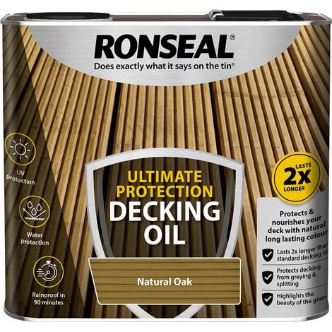Ronseal Nourishing Decking Oil - 2.5L - Natural Oak (1/5)