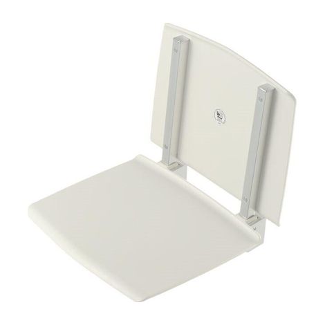 Geesa Comfort & Safety Siège de douche rabattable Blanc