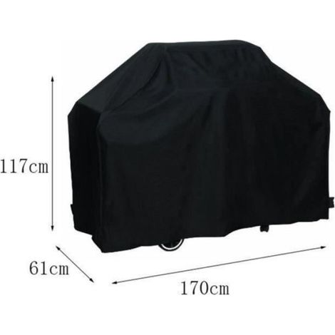 Housse Pour Barbecue - Polyester Impermeable - 170x61x117cm - Anti UV Anti Poussiere - 1 Piece (1/4)