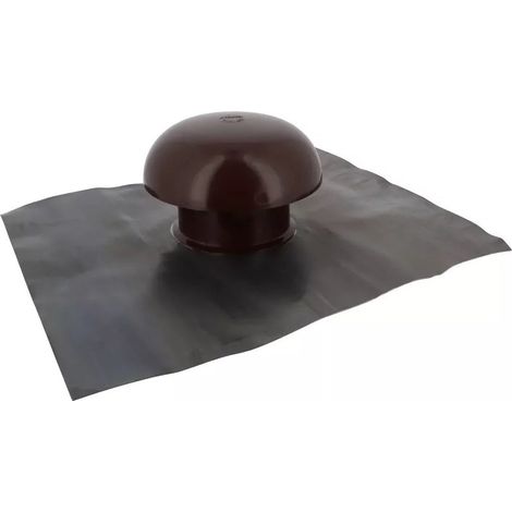 [CDT10-Nicoll] Chapeau ventilation Nicoll CDT10 col etanch 40x33mm D100mm marron