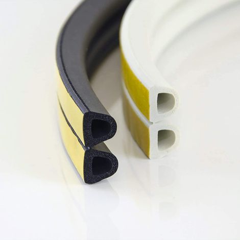 DQ-PP Joint fenêtre adhésif blanc profil D 10×12 mm 10 m (1/5)