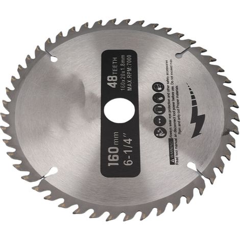 Lame de scie circulaire en carbure cémenté à 48 dents, accessoires pour machines-outils de coupe, alésage (1/5)