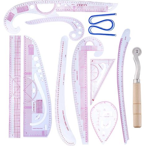 Kit de règles de couture pour la création de vêtements - Outils pour la maison