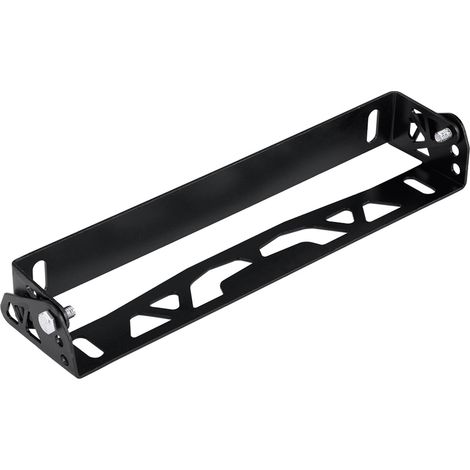 Cadre de Plaque d'Immatriculation Noir Aluminium Réglable pour Personnalisation Auto Universelle (1/5)