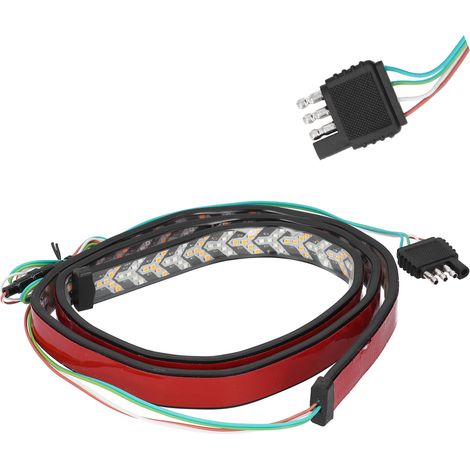 Barre lumineuse de hayon de camion de 60 pouces, bicolore, connecteur à 4 broches, étanche IP67, compatible Ford (1/5)
