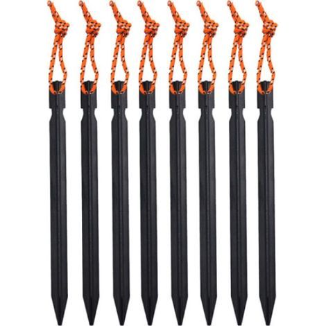 Tent pegs, 18cm metal pegs, ground pegs for tents, made of aluminum (1/5)