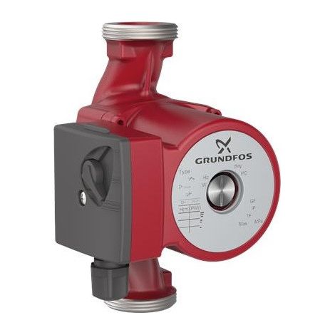 Grundfos – Pompe de circulation UPS 25-40 N 180mm 1x230V – Moteur monophasé – Roulement céramique et carbone – Corps en acier inoxydable