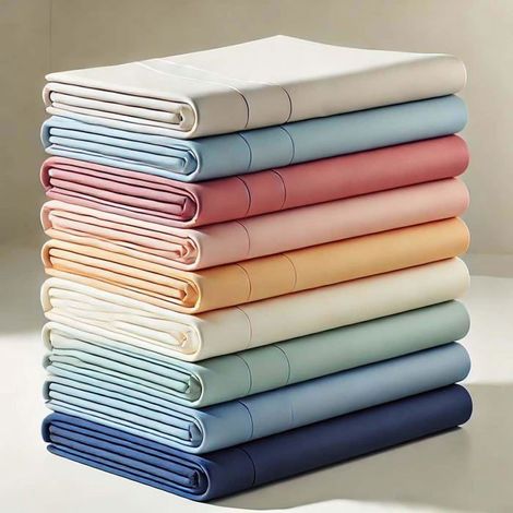 Drap Housse - Haute Qualité - 180x200cm - 100% Coton - Bonnet 30cm - Lot de 6