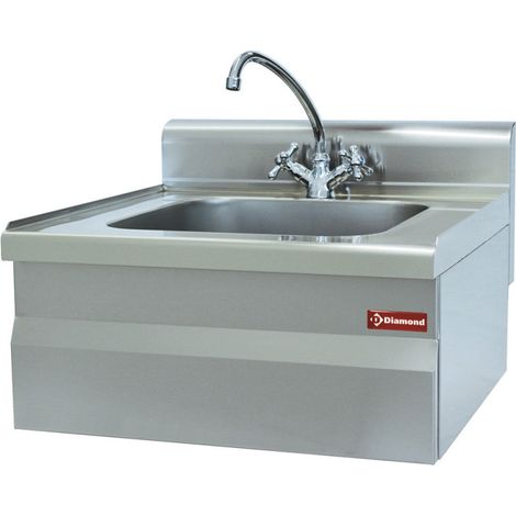 Evier avec robinet mélangeur et siphon - Diamond (1/2)