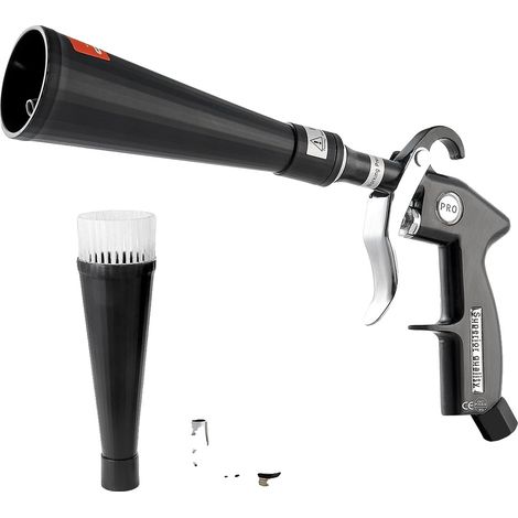 Pistola di pulizia VEVOR, alta pressione 6-9,2 bar, 2 ugelli, 1 l, compatibile con compressore 1/4 NPT, alluminio-a, soffiatore d'aria (1/2)