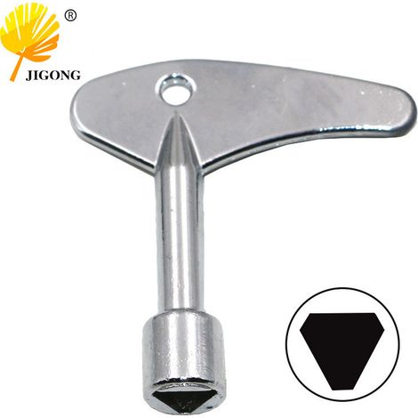 clé triangulaire interne simple pour ascenseur, clé triangulaire interne pour vanne de compteur d'eau, clé triangulaire pour ascenseur