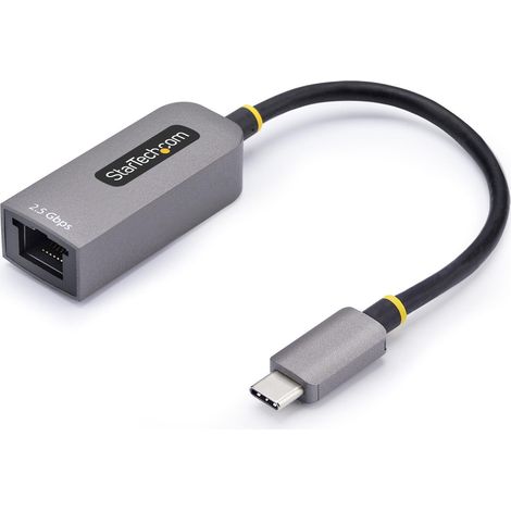 StarTech.com 2.5GbE USB C Ethernet Adapter, USB-C auf Lan-RJ45 Netzwerkadapter, NBASE-T USB 3.1 Typ-C 2.5 Multi Speed NIC, Thunderbolt Kompatibel, Windows & Mac (1/4)