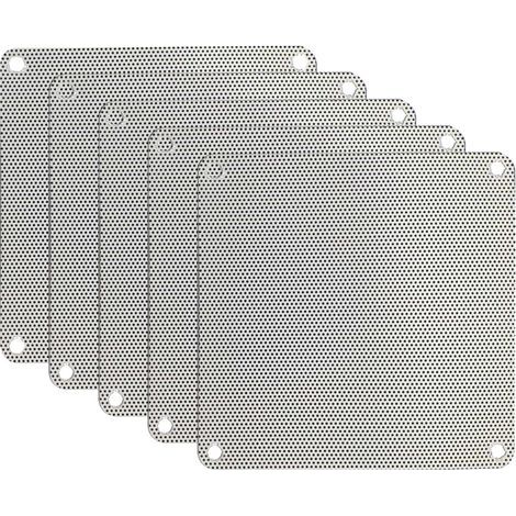 5pcs 80 Mm 90 120 140 Cuttable White PVC PC Ventilateur Filtre De Poussière Iproussante pour Le Boîtier Mesh Filtre À Refroidissement La (1/5)
