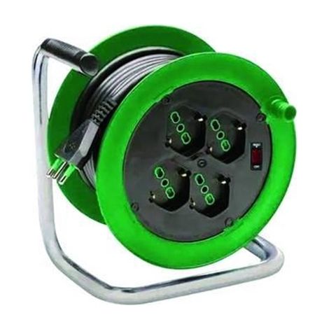 AVVOLGICAVO ELETTRICO 4 PRESE POLIVALENTI BIPASSO MT.15 SPINA 16 A FERR 31226