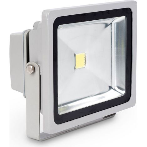TrAdE Shop Traesio - Faro Faretto A Led Ultra Slim A Luce Calda Fredda Rgb Da Per Esterno Ip65 220v - -RGB-50 Watt -Slim -