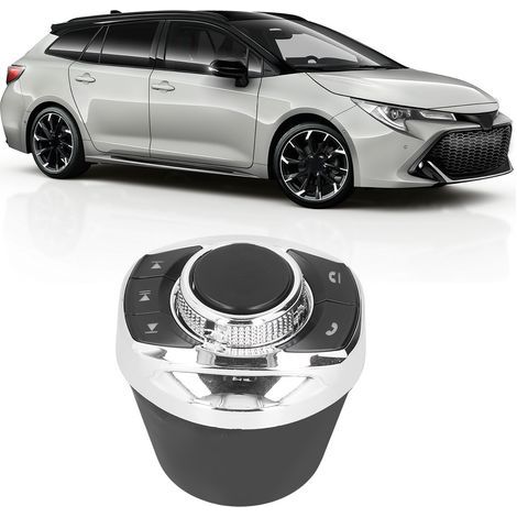 Mando a distancia inalámbrico universal con forma de copa y retroiluminación para radio de coche y GPS. (1/5)