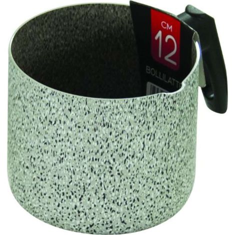 Mamù Bollilatte, antiaderente, con coperchio in vetro, alluminio, PFOA free, antigraffio, Ø 10 cm