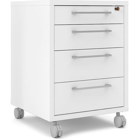Prisme Kommode B 4 Schubladen. Weiss. (1/5)