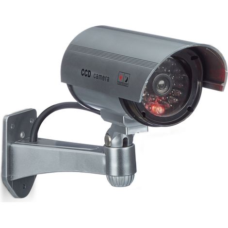 2x Set Telecamere Finte, Videocamere CCD, Luce LED, Regolabili, Esterno, Interno, Antifurto, Allarme Sicurezza Casa