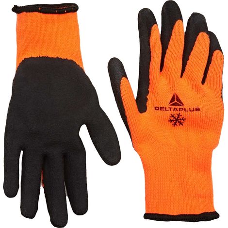 GANTS ACRYL END LATEX ORANGE - DELTA PLUS - DPVV735 T9