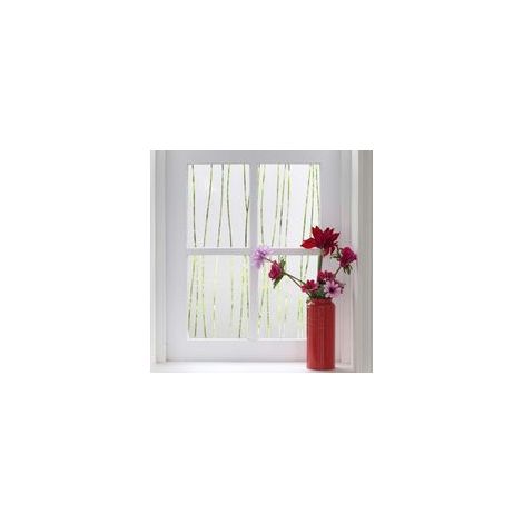 Statische Fensterfolie - Mattierte Verdunkelungsfolie, elektrostatisch, selbstklebend, UV-beständig, Dekorfolie für Küchen-, Schlafzimmer- und Badezimmerfenster (unregelmäßige Streifen) (44,5 x 400 cm