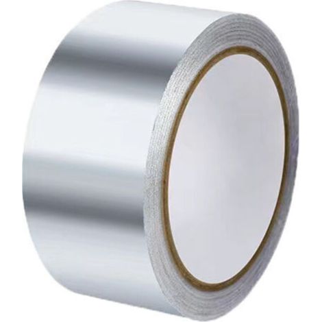 Ruban 20mx3cm ruban Adhésif Aluminium,Aluminium Bande d'étanchéité, scotch aluminium etanche, Pour cuisine, salle de bain, électricien, surface métallique(argent) (1/5)