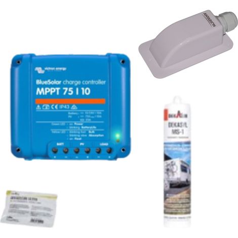 VICTRON Blister Régulateur Solaire MPPT 10A + Kit Colle