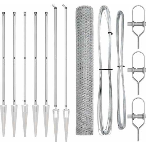 Maison Exclusive - Schweißdrahtzaun mit Spikes 10 x 1,4 m (B x H)