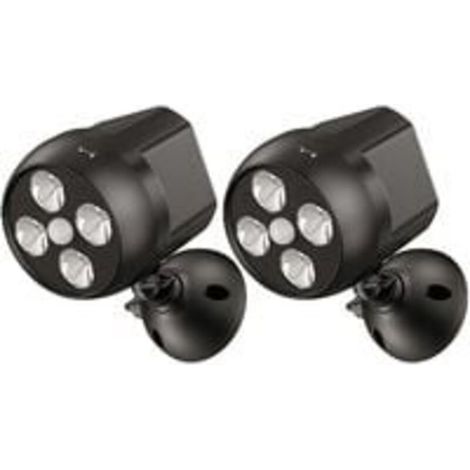Lampe extérieure avec capteur de mouvement Imperméable à l'eau, Projecteur LED avec capteur sans fil, Lumière extérieure de Sécurité pour escalier, couloir, jardin, terrasse (Lot de 2) [Classe énergét