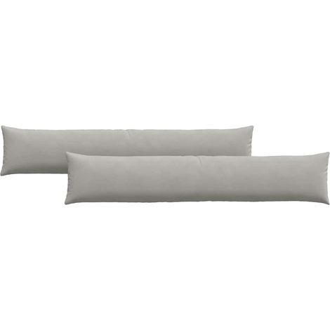 Maison Exclusive - Sofakissen 2 Stück Hellgrau 200 x 40 cm Stoff