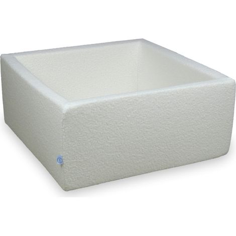 Piscina seca 90x90x40 Boucle Blanca sin bolas (1/4)