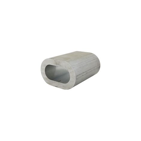Manguito de aluminio para sujetar cables de acero Ø10 (1/5)