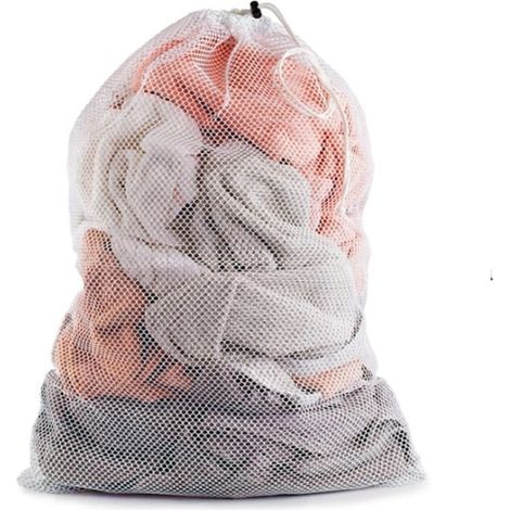 Grand sac à linge 60x90 cm Blanc (1/3)