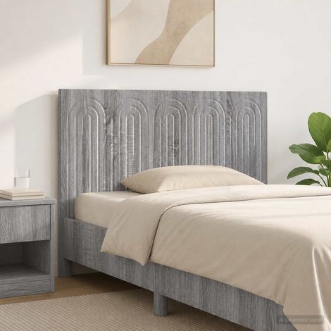 vidaXL Wall-Mounted Headboard ALKMAAR Grey Sonoma Engineered Wood (1/5)