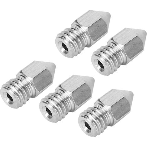 5 buses d'extrusion en acier inoxydable pour imprimantes 3D, accessoires 1,75/0,5 mm (1/5)