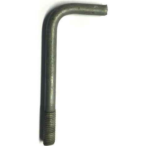 Foundation Bolt (Anchor or L-Bolt) M12 x 150 mm Galvanised Mild Steel