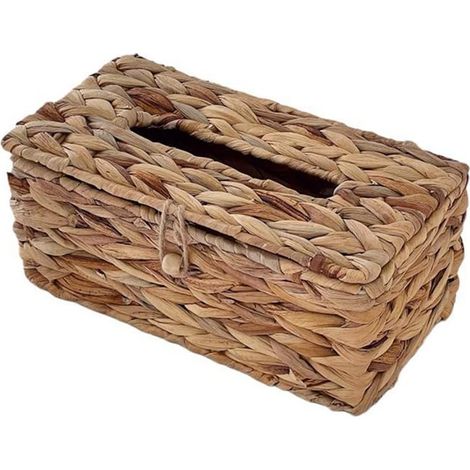 Boîte à mouchoirs tissé rotin tissé couvercle boîte de papier sanitaire ménage salon pompage boîte de papier stockage