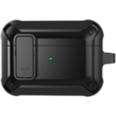 Étui de protection polyvalent pour écouteurs sans fil, noir, avec anneau mousqueton, compatible avec les écouteurs Pro2 d'iOS. (1/5)