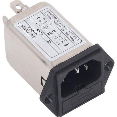 Leistungs-EMI-Filter, Anti-Signal-Störfilter, Rauschunterdrücker, elektromagnetischer Interferenzfilter, 115 V, 250 V (1/5)