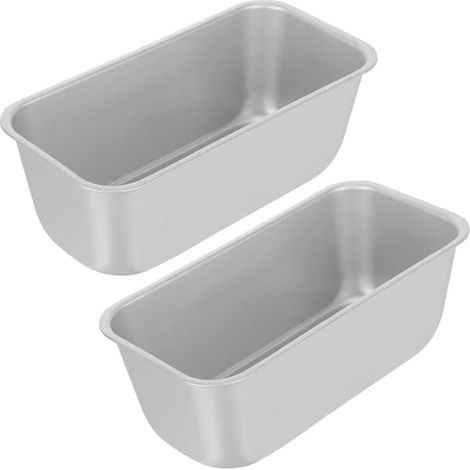 2 st non-stick toastformar, rektangulära aluminiumlegeringar med jämn uppvärmning (1/5)