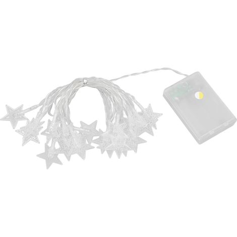 Guirlande lumineuse 3M 20 LED en forme d'étoile à cinq branches, décoration lumineuse créative pour chambre d'enfant/chambre de Noël, fonctionne avec un boîtier à piles (1/5)