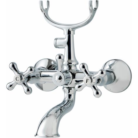 galindo 1929 6201700 grifo baño-ducha bimando cromo sin accesorios de ducha (1/2)
