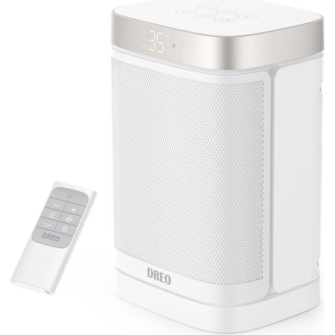 1500W Chauffage d’Appoint Céramique Oscillant 70°, Radiateur Portable avec Thermostat, Télécommande, 3 Modes, 3 Vitesses, Minuterie 12H, Protection Surchauffe (1/5)