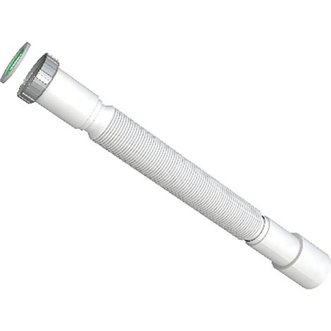 "Magikone" flexibel-verlängerbares Abflussrohr 1" 1/4 x 32-40mm mit weißer Metallmutter B9334OT54B0 PRHIE