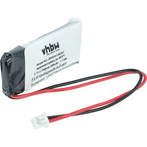 vhbw Akku kompatibel mit Dogtra YS300 Bark Control Collar Hundehalsband Hunde-Trainer (300mAh, 3,7V, Li-Polymer)