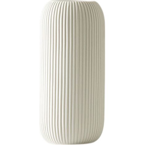 Vase en céramique verte, vase vert moderne, décoration intérieure, vase décoratif à texture côtelée, petit vase de style champêtre, table basse, étagère, décoration d'intérieur (1/5)