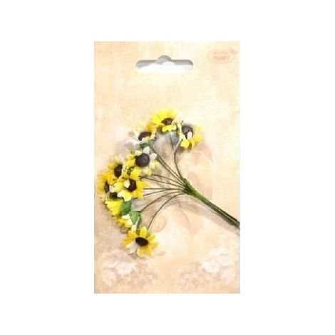 Tournesols en papier, 10 pièces, naturels